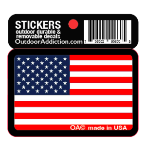 USA flag -  2.5 x 2 inches cell phone stick Mark your cell phone or any other item with these great designs sized perfectly for items like computers especially cell phones but works bigger items like your car too! Dimensions: 2.5" x 1.5 inch -printed vinyl Outdoor durable and ultra removable Waterproof